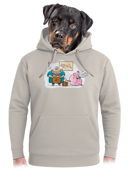 Hentes és disznó unisex prémium pulóver Pastel Macchiato