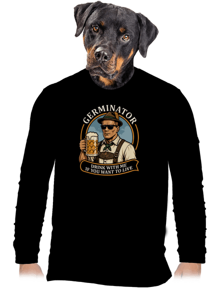 Germinator férfi hosszú ujjú póló Black