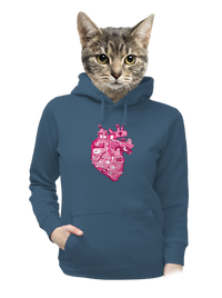 női kenguruzsebes pulóver