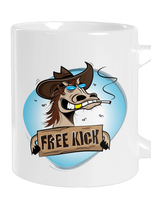 Free kick nagy bögre White