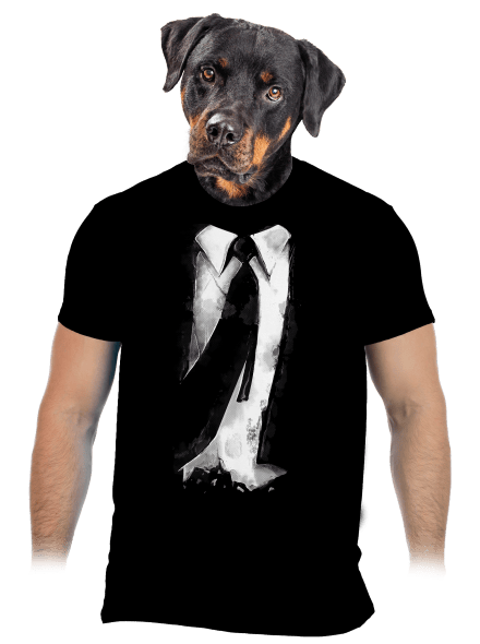 Öltöny férfi póló Black