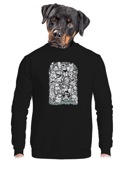  unisex crewneck Black