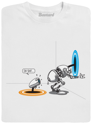 Portal surprise férfi póló White