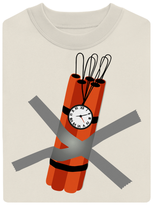 Dinamit unisex crewneck Off White