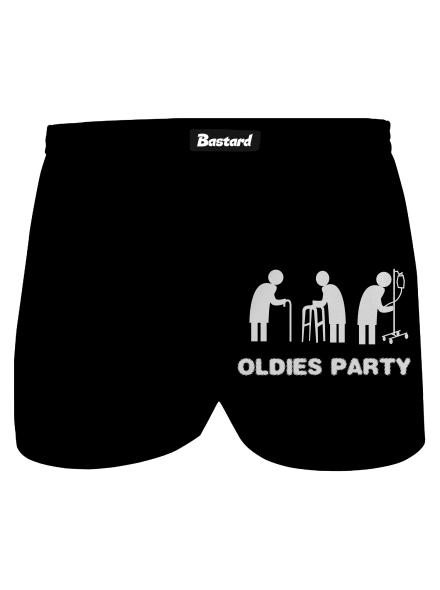 Oldies party férfi alsó nadrág Black