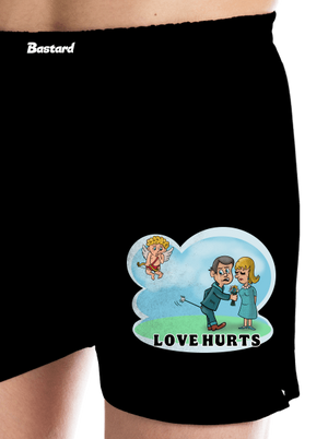 Love hurts férfi alsó nadrág Black