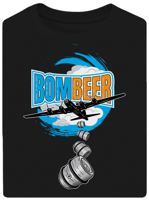 BomBeer unisex túlméretezett póló Black