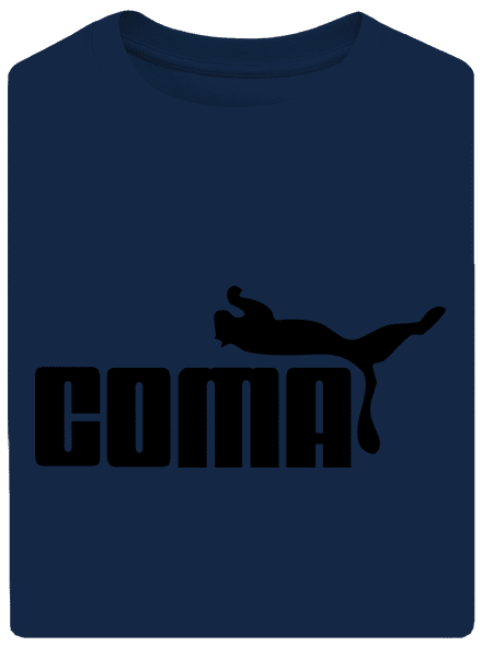 Coma unisex túlméretezett póló Midnight Blue