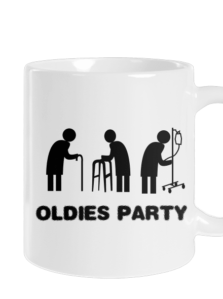 Oldies party hagyományos bögre White