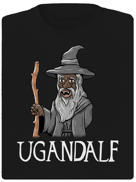 Ugandalf női sportpóló Black