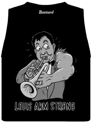 Louis Armstrong női bővített trikó Black