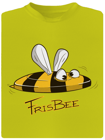 Frisbee gyerek sport póló Neon Yellow
