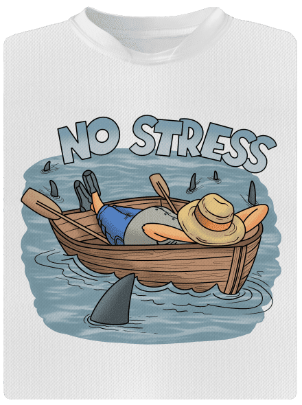 No stress gyerek sport póló White