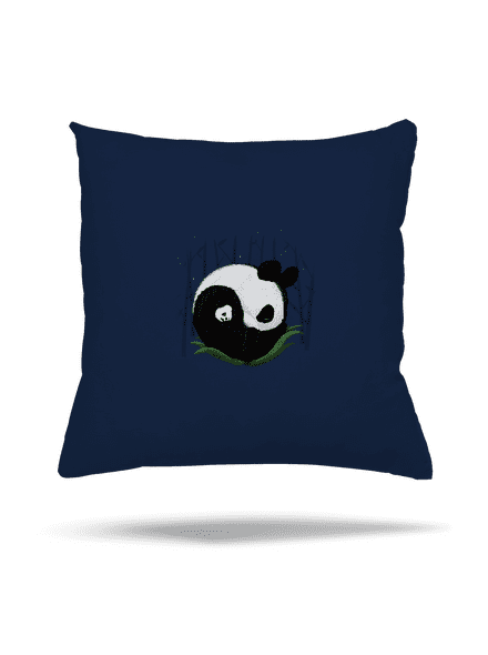 Két alvó panda párna Dark Navy