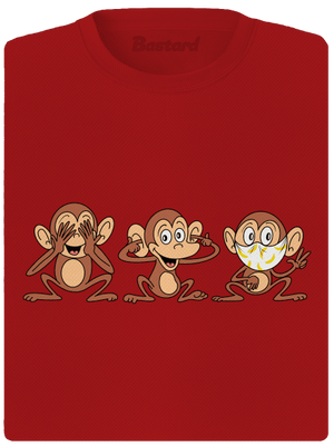 Kis majom női sportpóló Red Mal