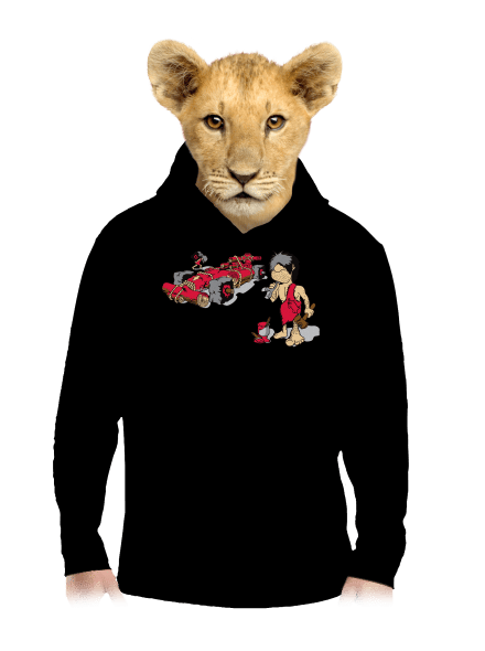 Képlet gyerek kenguruzsebes pulóver Black