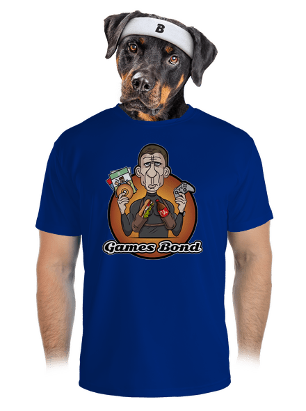 Games Bond férfi sportpóló Royal Blue Mal