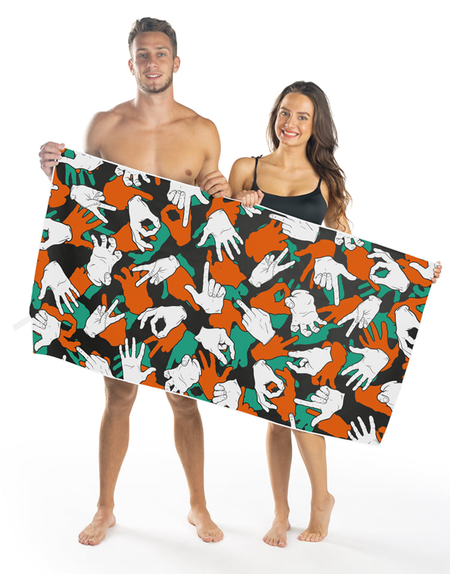 Kezek a törülközőre mikroszálas törölköző