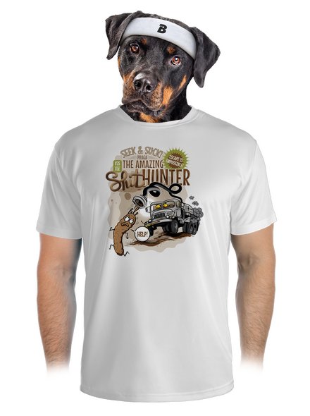 Shithunter férfi sportpóló White