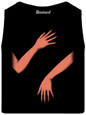 Nyugtalan kezek férfi trikó Black