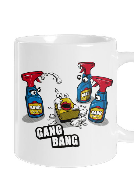 Gang bang hagyományos bögre White