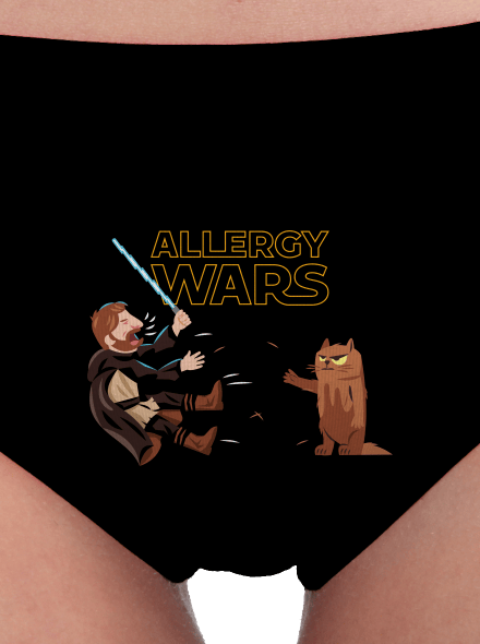 Allergy Wars női bugyik Black