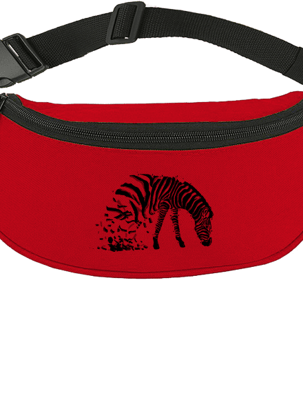 Zebra szerelem övtáska Red