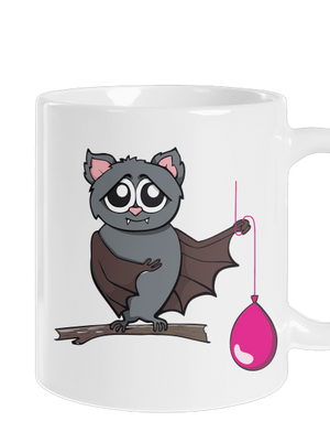 Denevér hagyományos bögre White