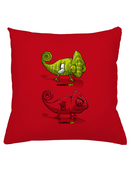 ChameleON ChameleOFF párna Red