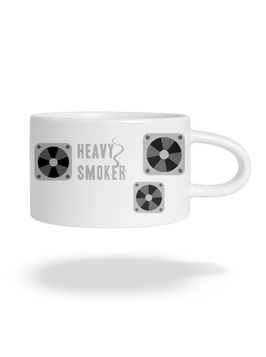 Heavy smoker macaron bögre White