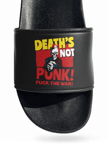 Death's not punk papucs Black