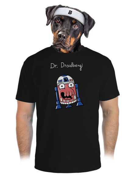 Dr. Droidberg férfi sportpóló Black