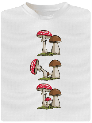 A gombakrónikából férfi sportpóló White