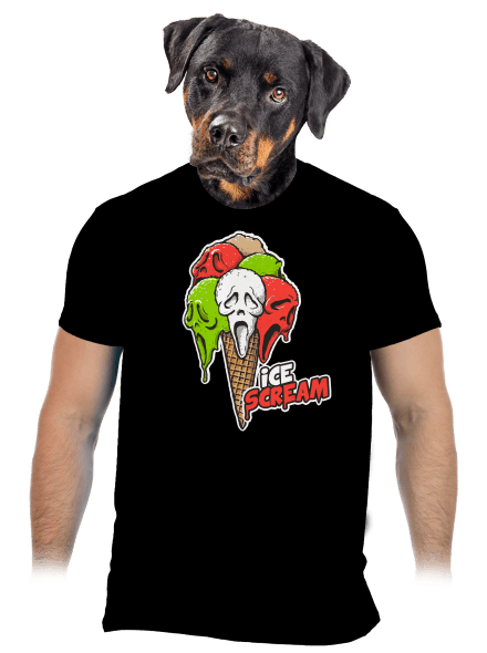 Ice Scream férfi póló Black