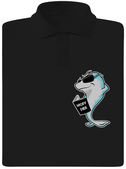 Moby Dick férfi pólóingek Black