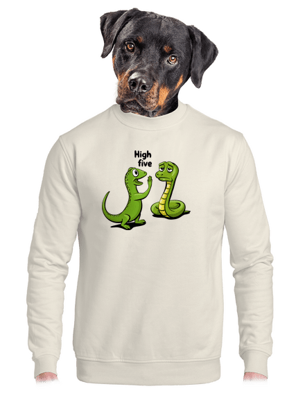 High Five unisex crewneck Off White