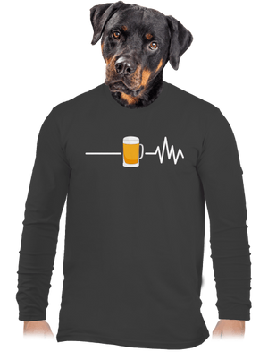 Beer help férfi hosszú ujjú póló Dark Grey