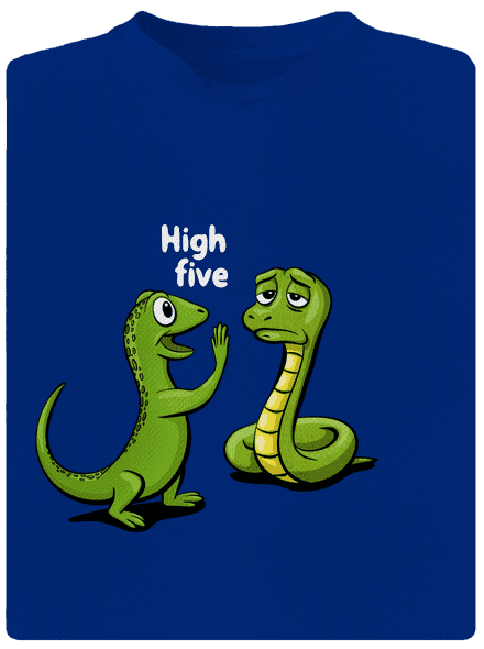 High Five férfi sportpóló Royal Blue Mal