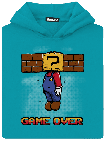 Game over gyerek kenguruzsebes pulóver Hawaiian Blue