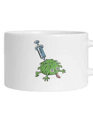 Elakadt covid macaron bögre White