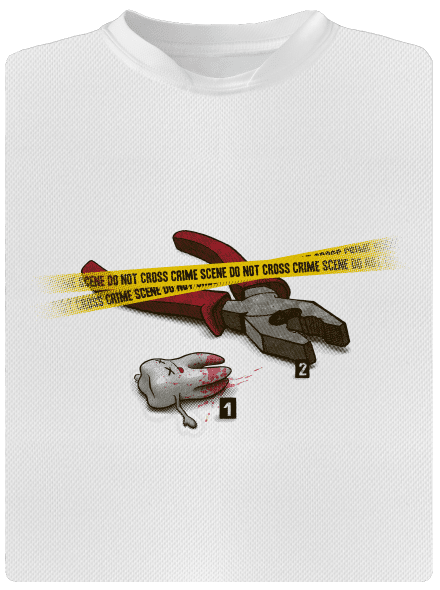 Foggyilkosság gyerek sport póló White