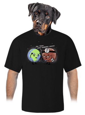 Diagnózis unisex túlméretezett póló Black