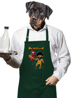 Prehysterik kötény Bottle Green