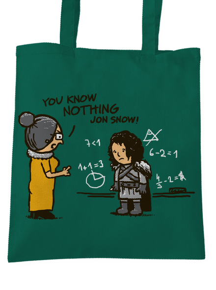 You know nothing táska Bottle Green
