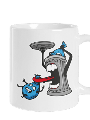 Garbage nightmare hagyományos bögre White