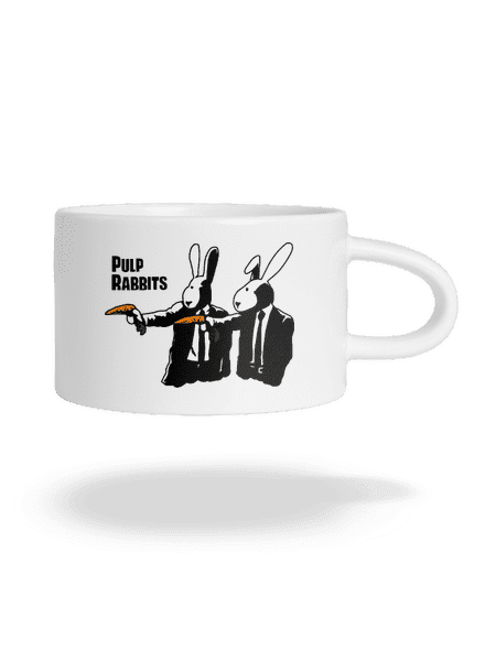 Pulp Rabbits macaron bögre White