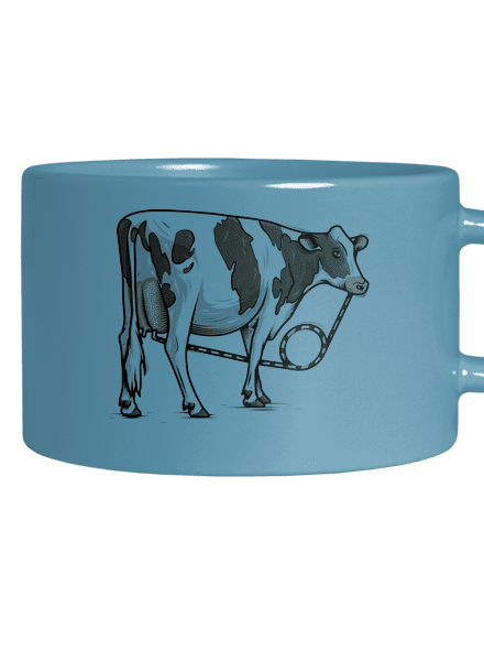Cow drink macaron bögre Blue Macaron