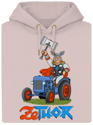 ZeThor unisex prémium pulóver Rose Chalk