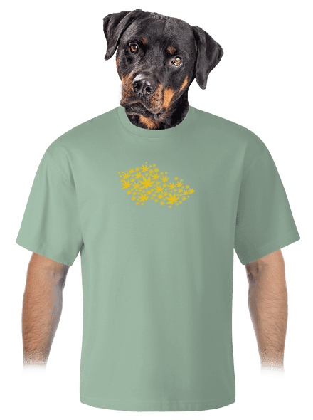 Ganja country unisex túlméretezett póló Sage