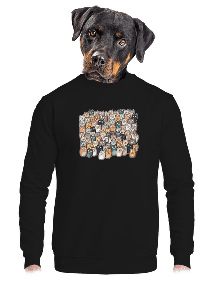 Találd meg az ördögöt unisex crewneck Black